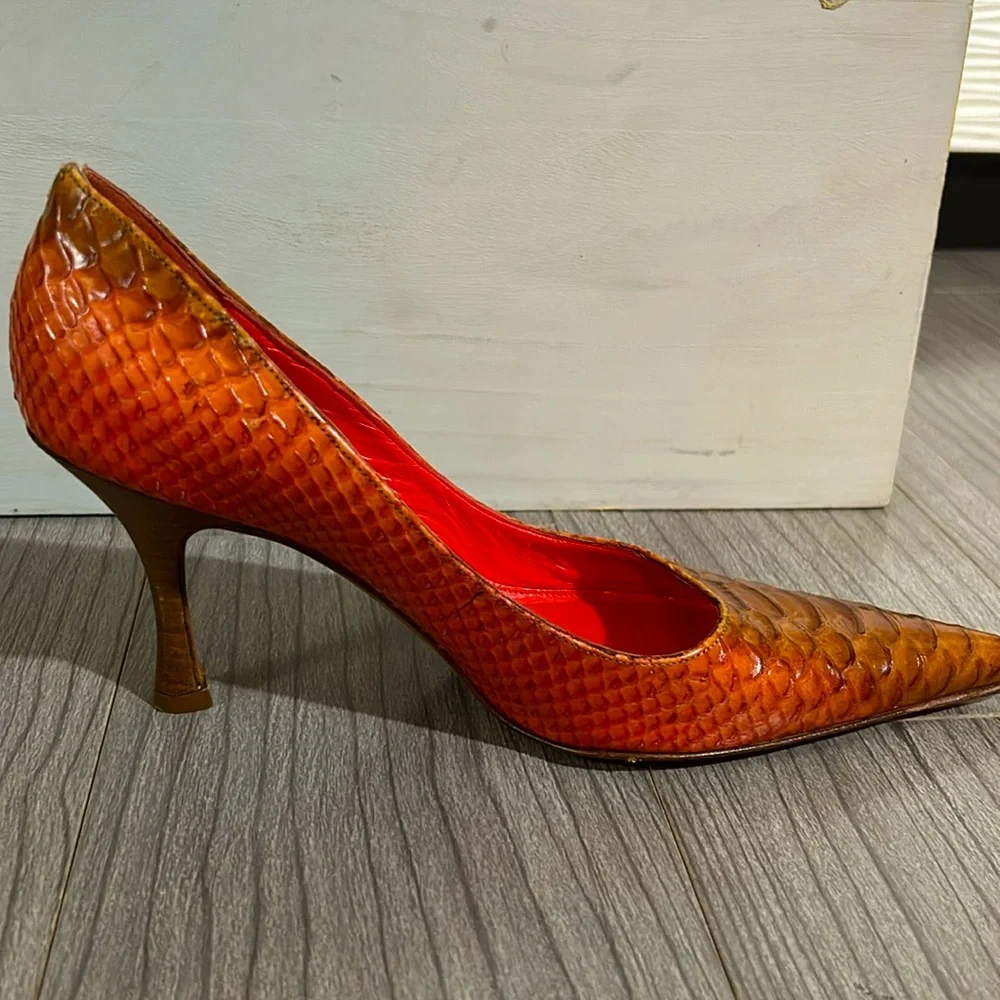 Python Skin Heels BCBGMaxAzria | Shoes | Genuine Python Skin Bcbgmaxazria Heels Sz 6 ...